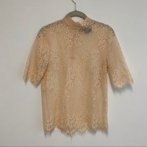 Pretty see through lace top